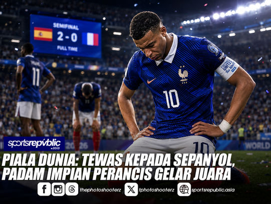 PIALA DUNIA: TEWAS KEPADA SEPANYOL, PADAM IMPIAN PERANCIS GELAR JUARA