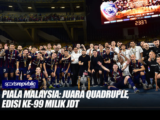 PIALA MALAYSIA: JUARA QUADRUPLE, EDISI KE-99 MILIK JDT
