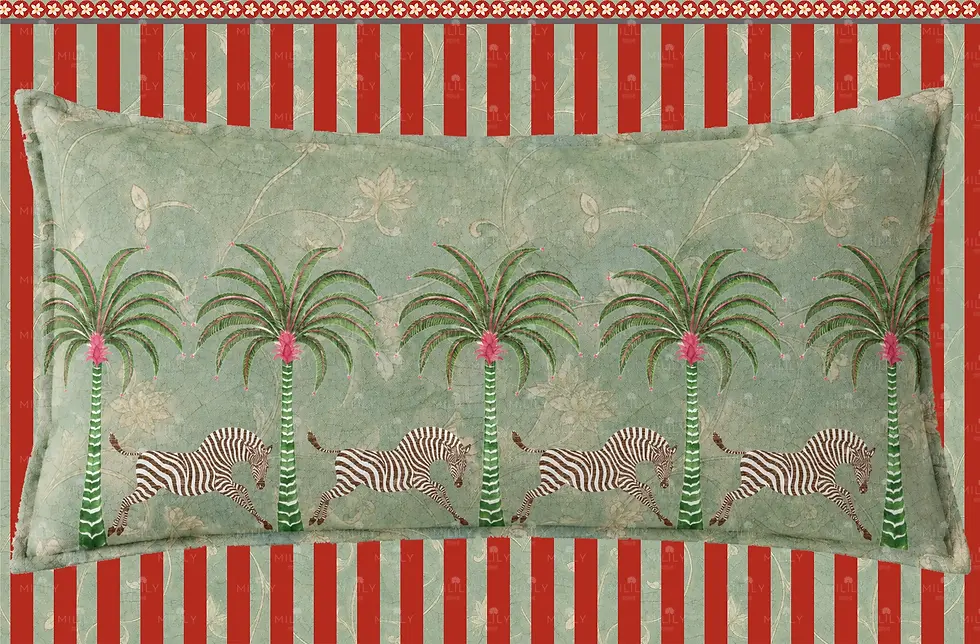Thumbnail: Jungle Parade | Botanical Zebra & Tropical Palm Surface Pattern Design