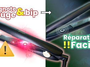 Mon lisseur ghd gold clignote rouge et bip​, Comment le réparer? 
