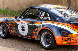 a race car with the number 33 on the side