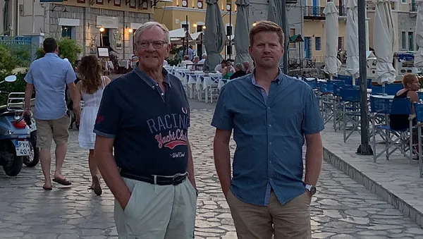 Per Østerhaab (left), inventer and designer of the MarinaTrolley. Henrik Østerhaab (right)