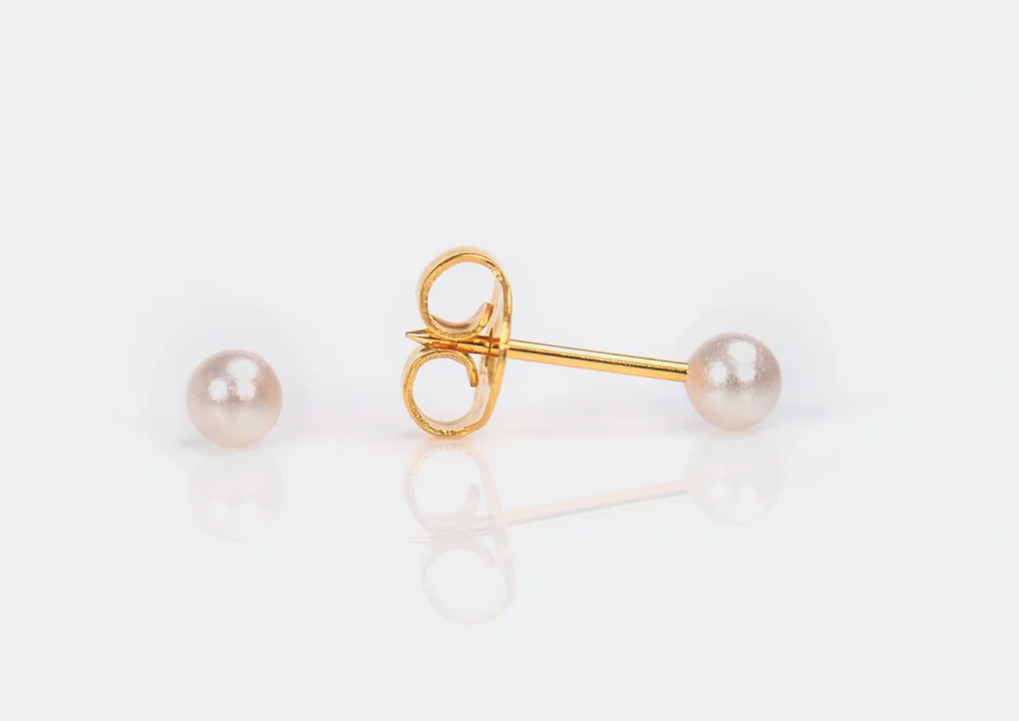 3MM Pearl Gold Plated