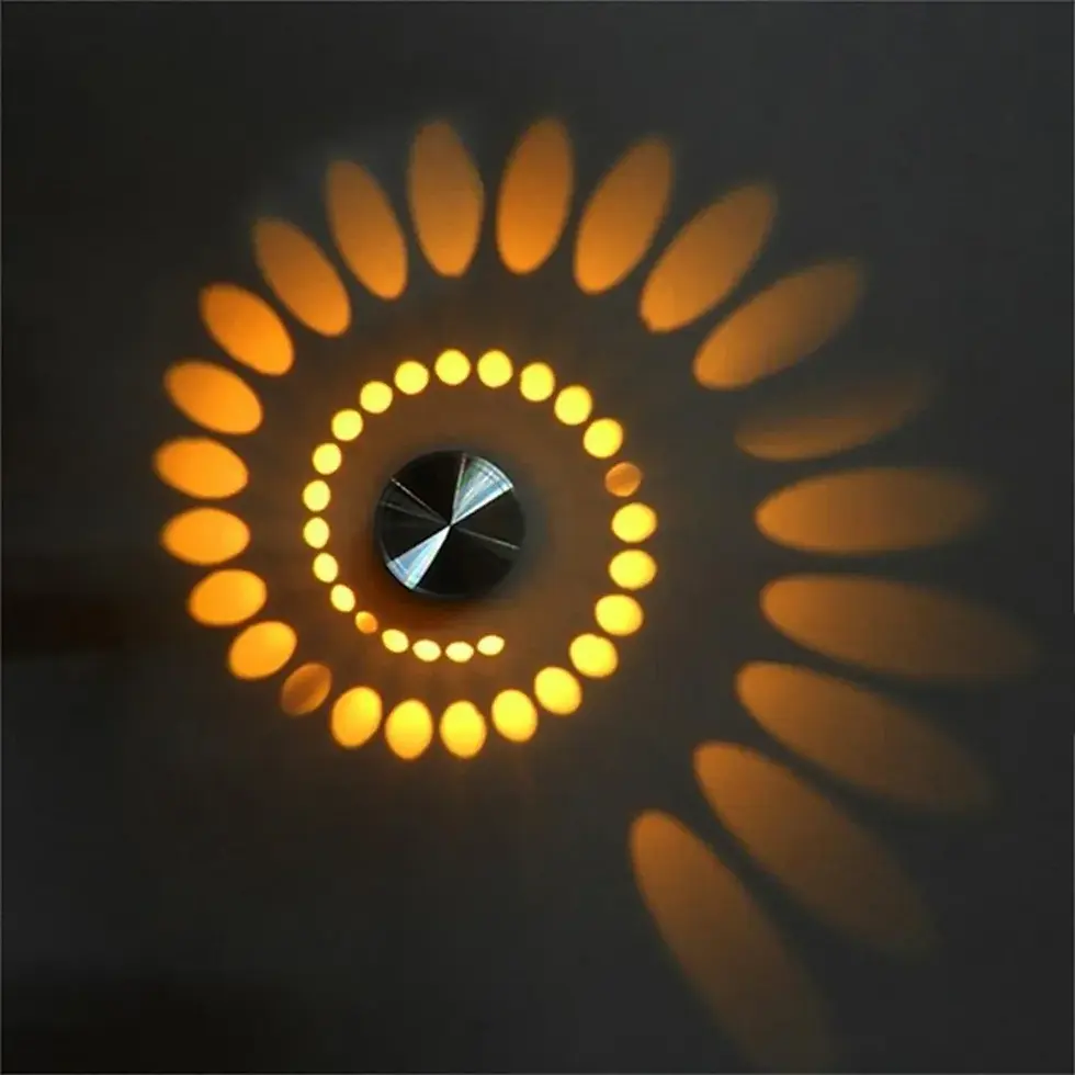 Thumbnail: 3W RGB LED Ceiling Light Aluminum Wall Sconce for Home Lighting