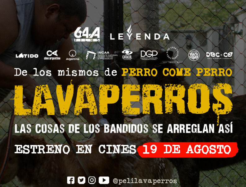 Conoce las proyecciones de LAVAPERROS de la casa productora 64 A Films 