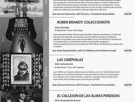 Programación Cinemateca Univalle