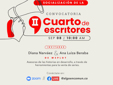 AVC invita a la socialización de la Convocatoria II Cuarto de escritores.