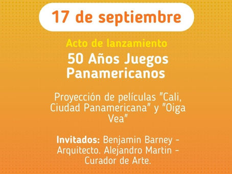Acto de lanzamiento: 50 Años Juegos Panamericanos: Patrimonio, Cine y Ciudad.