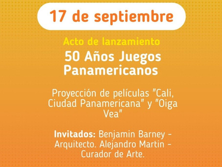 Acto de lanzamiento: 50 Años Juegos Panamericanos: Patrimonio, Cine y Ciudad.