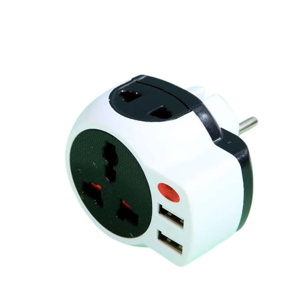 Miniature : Multiprise 3 Trous 2 USB