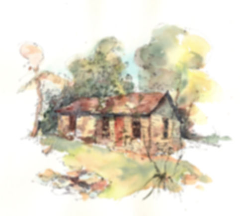 9/25-10/16 Weathered Structures in Pen and Watercolor with Ann Thomas