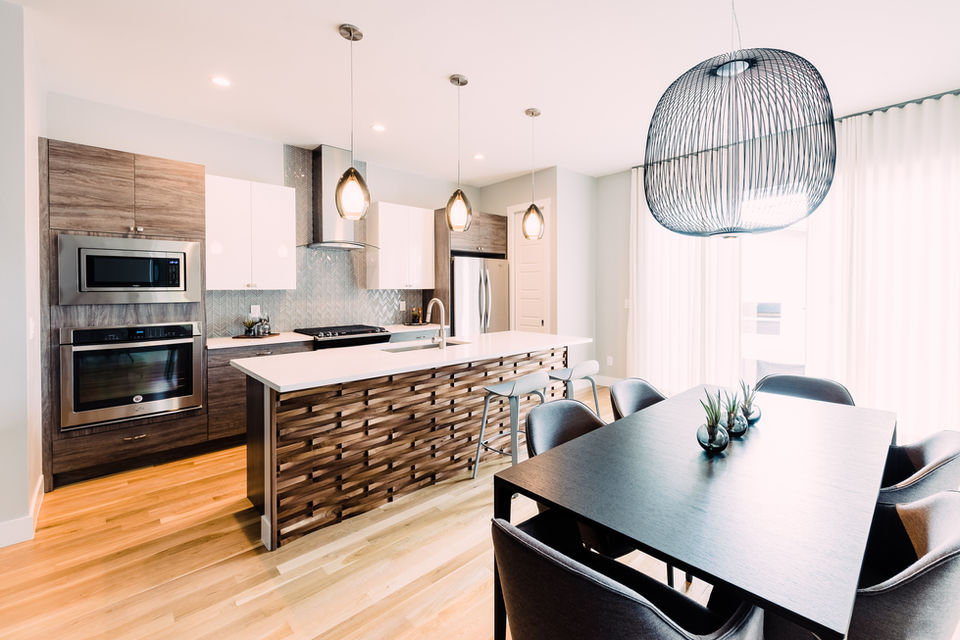 Residential interior design - living and dining areas