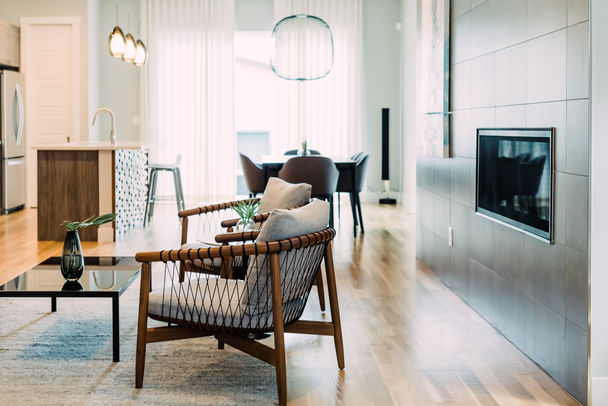 Residential interior design - living and dining areas
