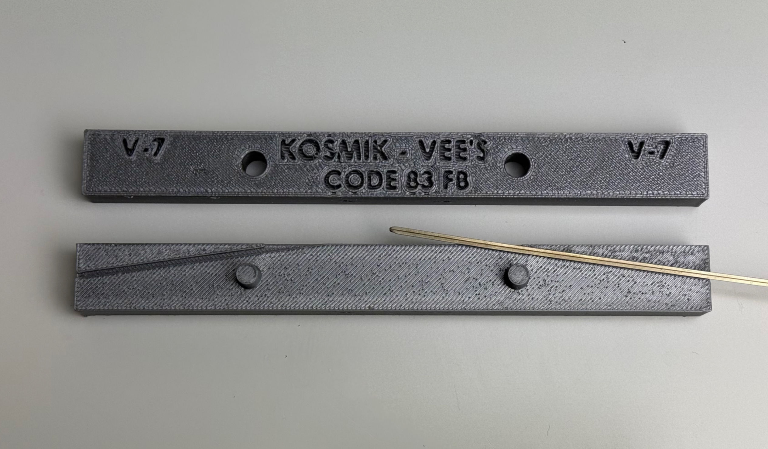 FB Rail Vee crossing filing jig