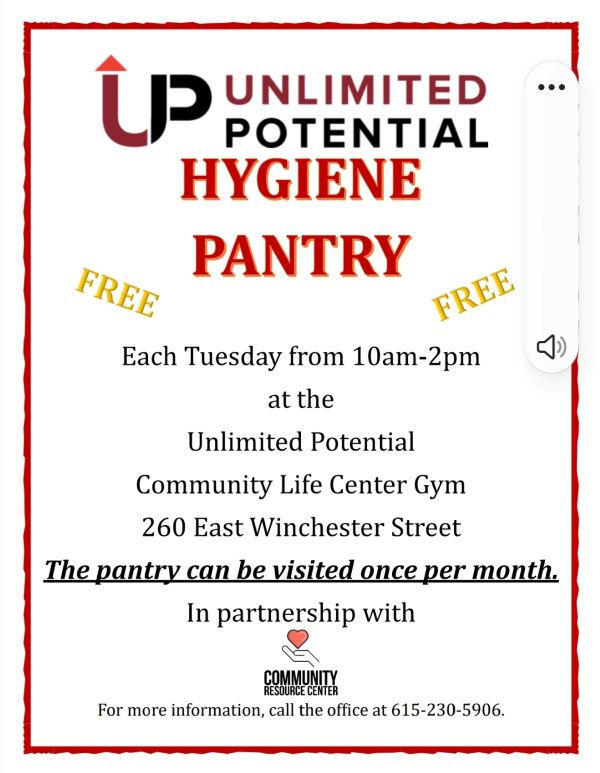 Unlimited Potential Hygiene Pantry