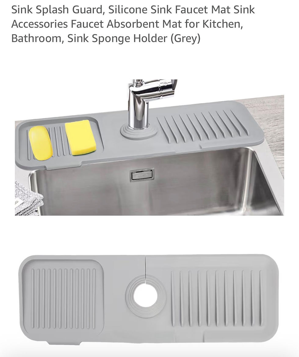Silicone Sink splash guard, new: $3/pc