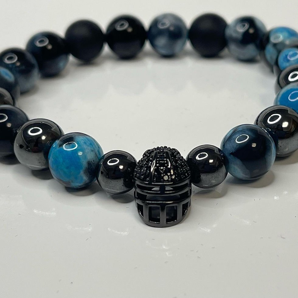 Thumbnail: Football Helmet blue&blqck 