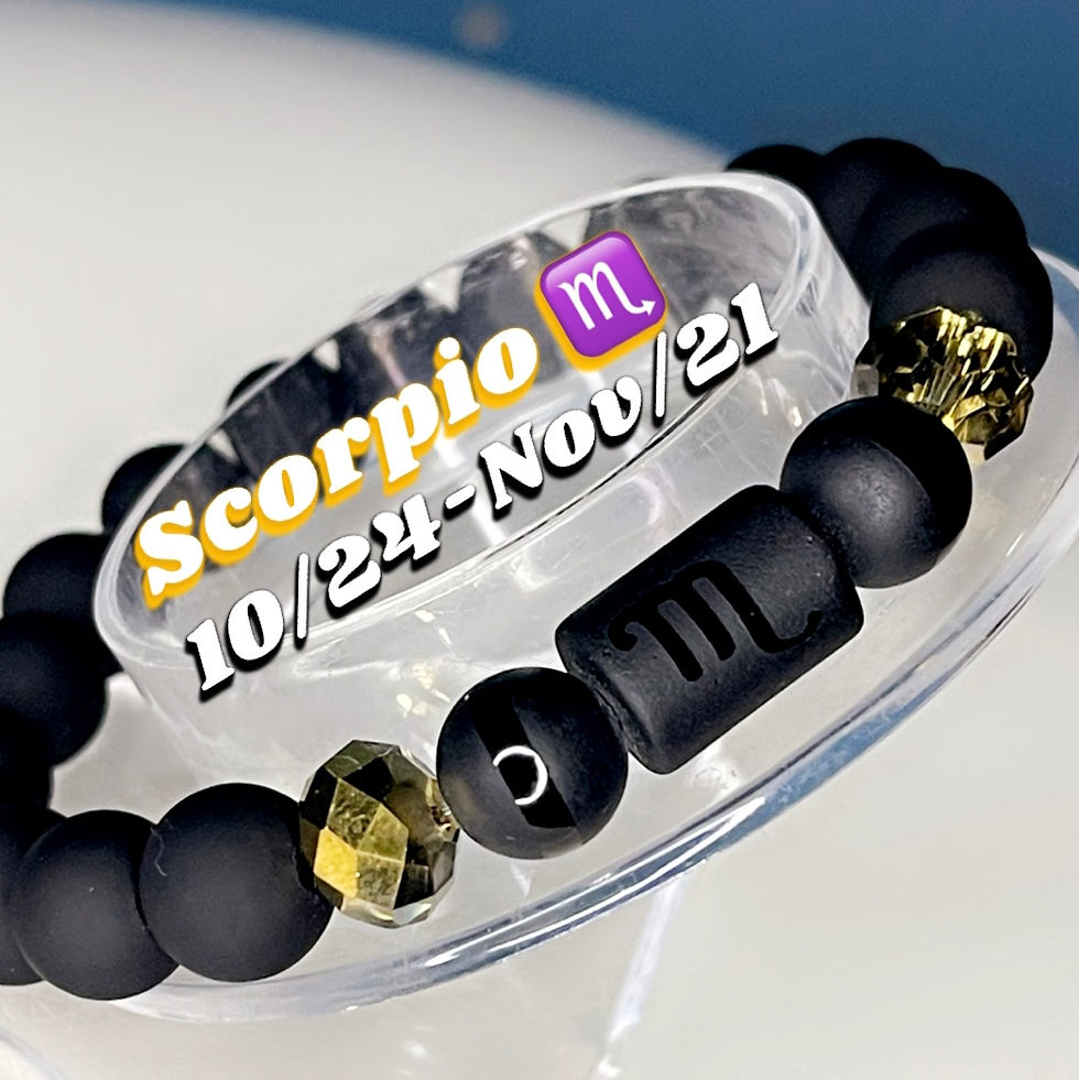 Thumbnail: Zodiac onyx beaded bracelets 