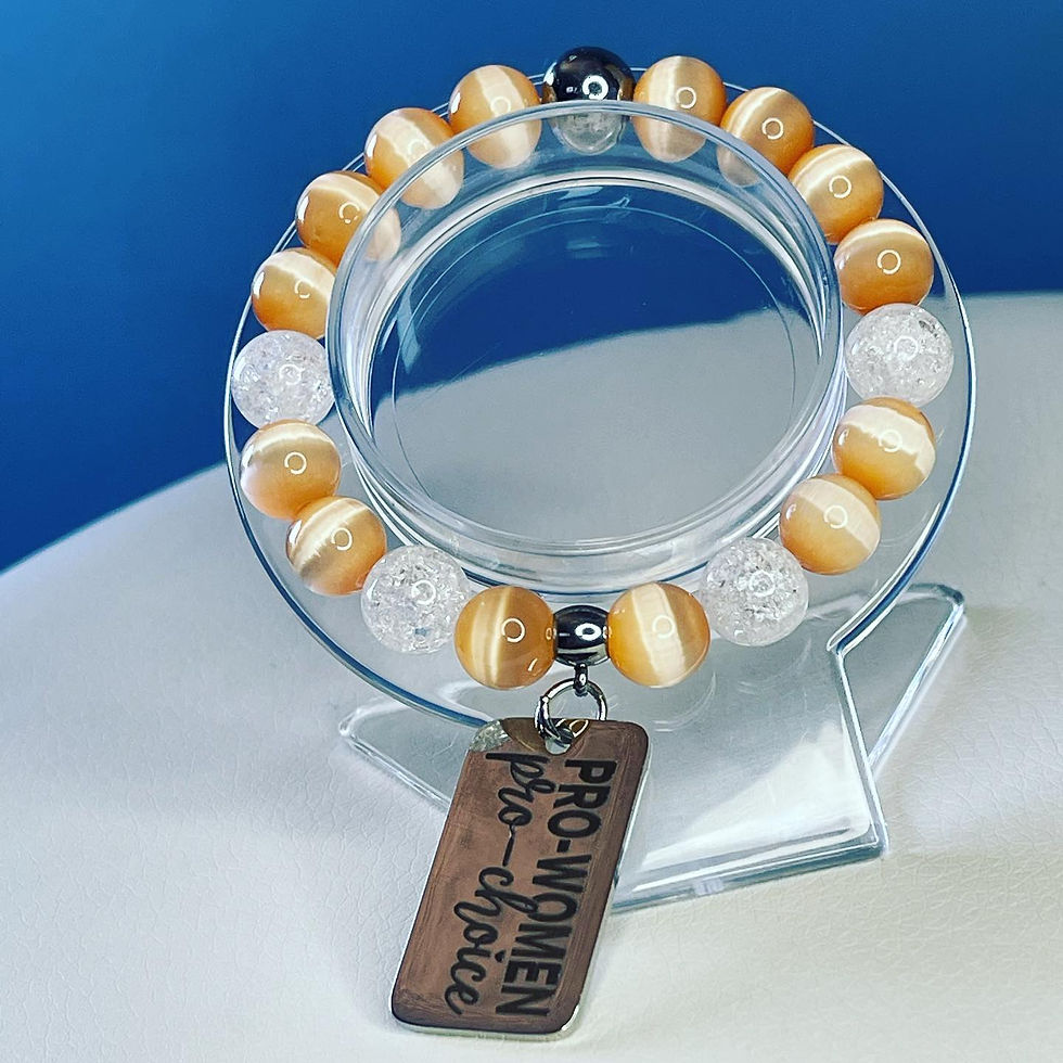 Thumbnail: Pro Woman , Pro Choice Peach Bracelet 