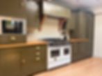 Farrow and Ball Cardamom cupboards