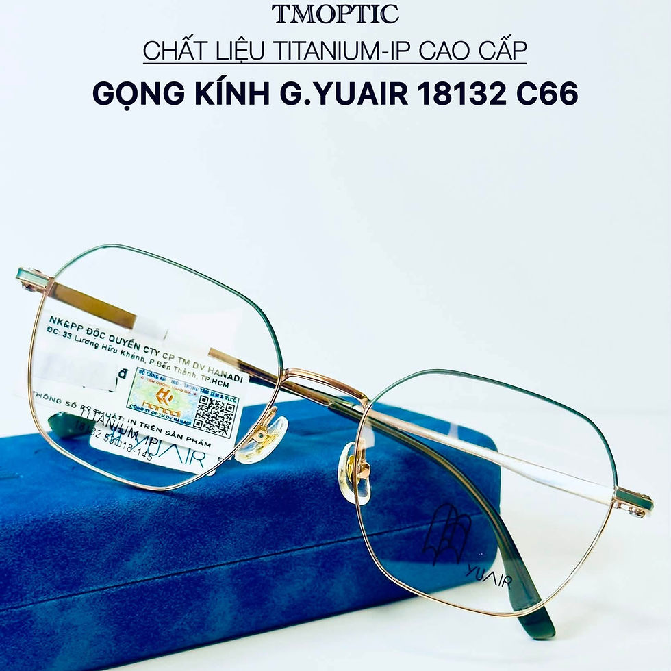 Hình thu nhỏ: Gọng kính titanium cao cấp G.YUAIR 18132 C66 