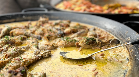 Plat maison réalisé sur un marché de la région 