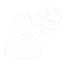 Icon von einem Menschen mit einem Telefonhörer - Sporthäusel