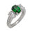 Thumbnail: Tsavorite Garnet & Diamond Ring