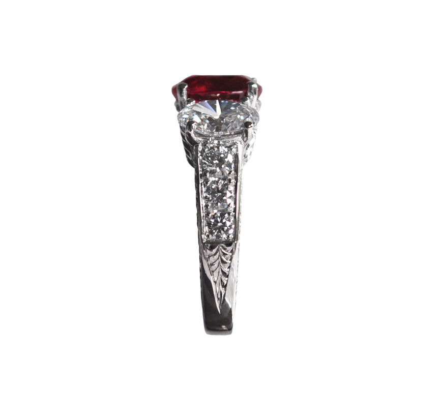 Thumbnail: Ruby & Diamond Ring