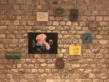 Grupo de pinturas de los años 90