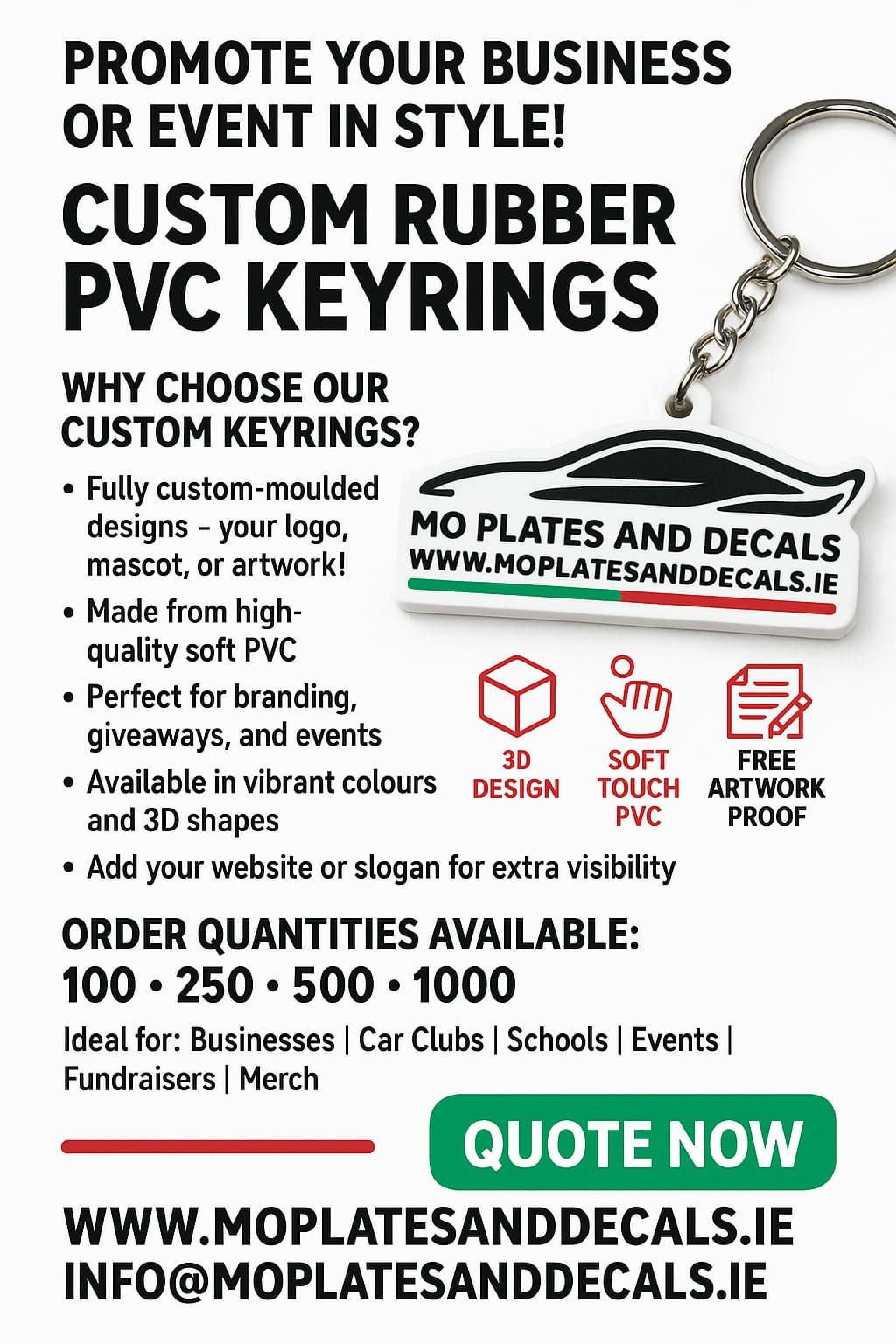 Custom PVC Rubber Keyring