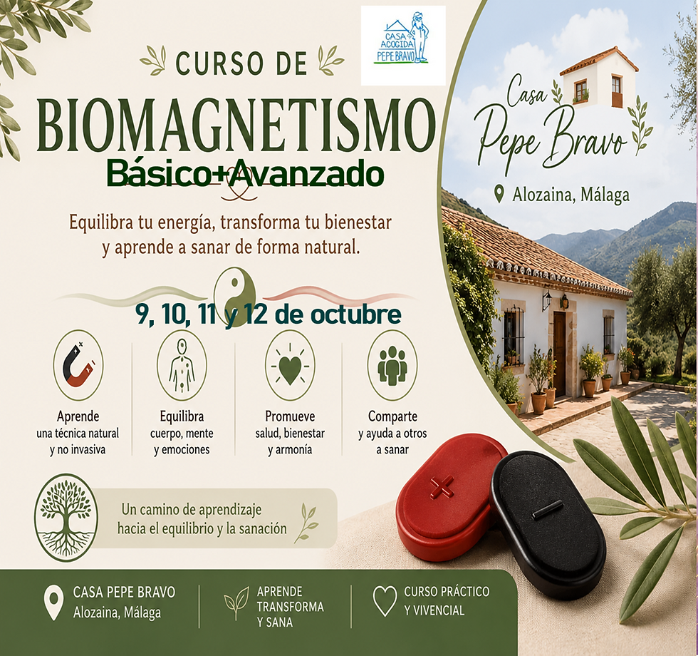 Curso de Biomagnetismo Terapeútico presencial. Alozaina, Málaga