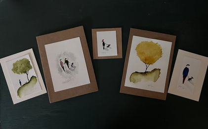 Hand-Painted Greeting Cards