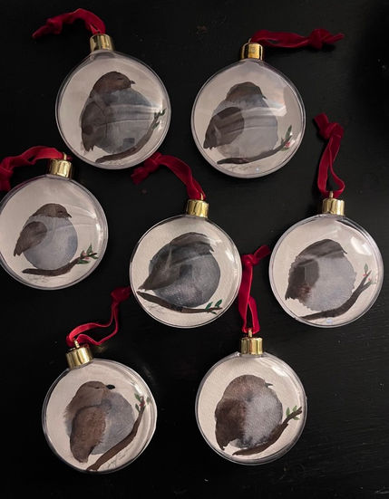 Handpainted Ornaments & Cards