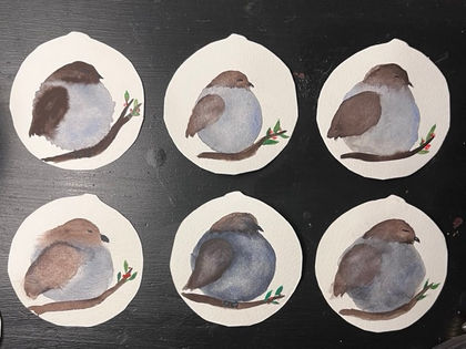 Handpainted Ornaments & Cards