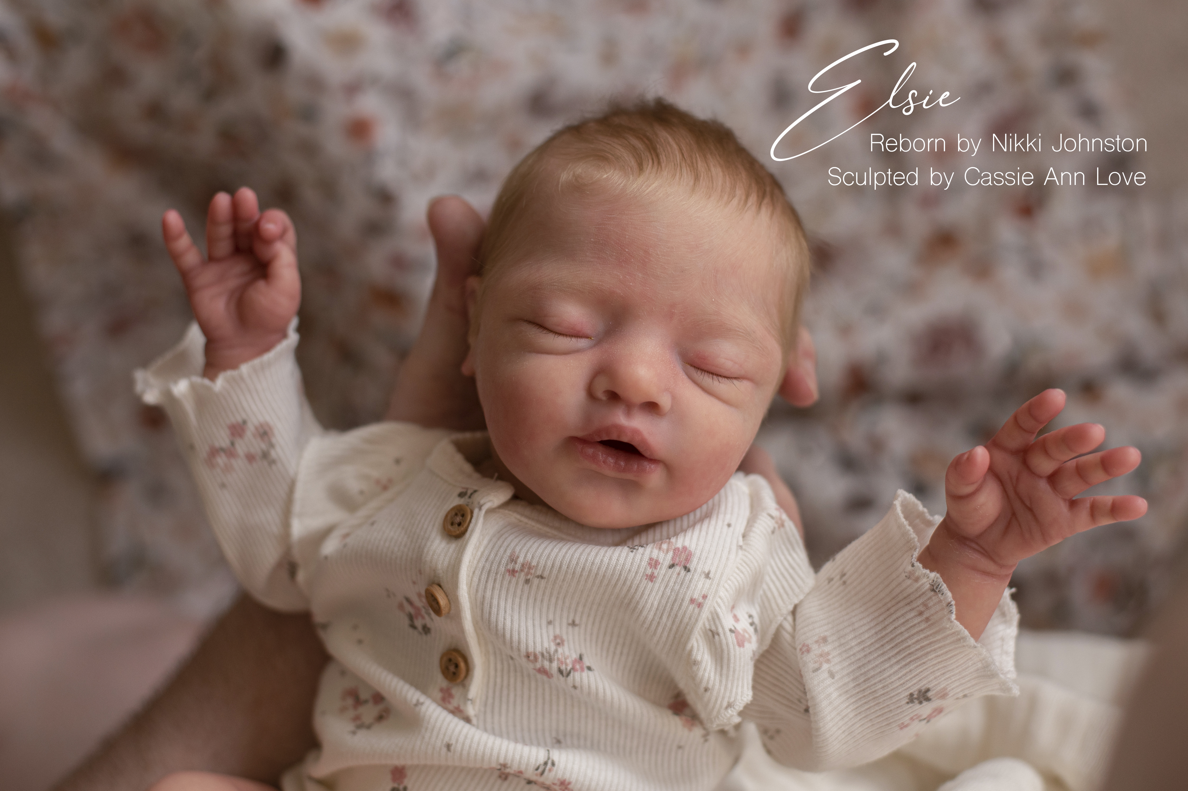 Elsie original reborn doll sculpt by Cassie Ann Love