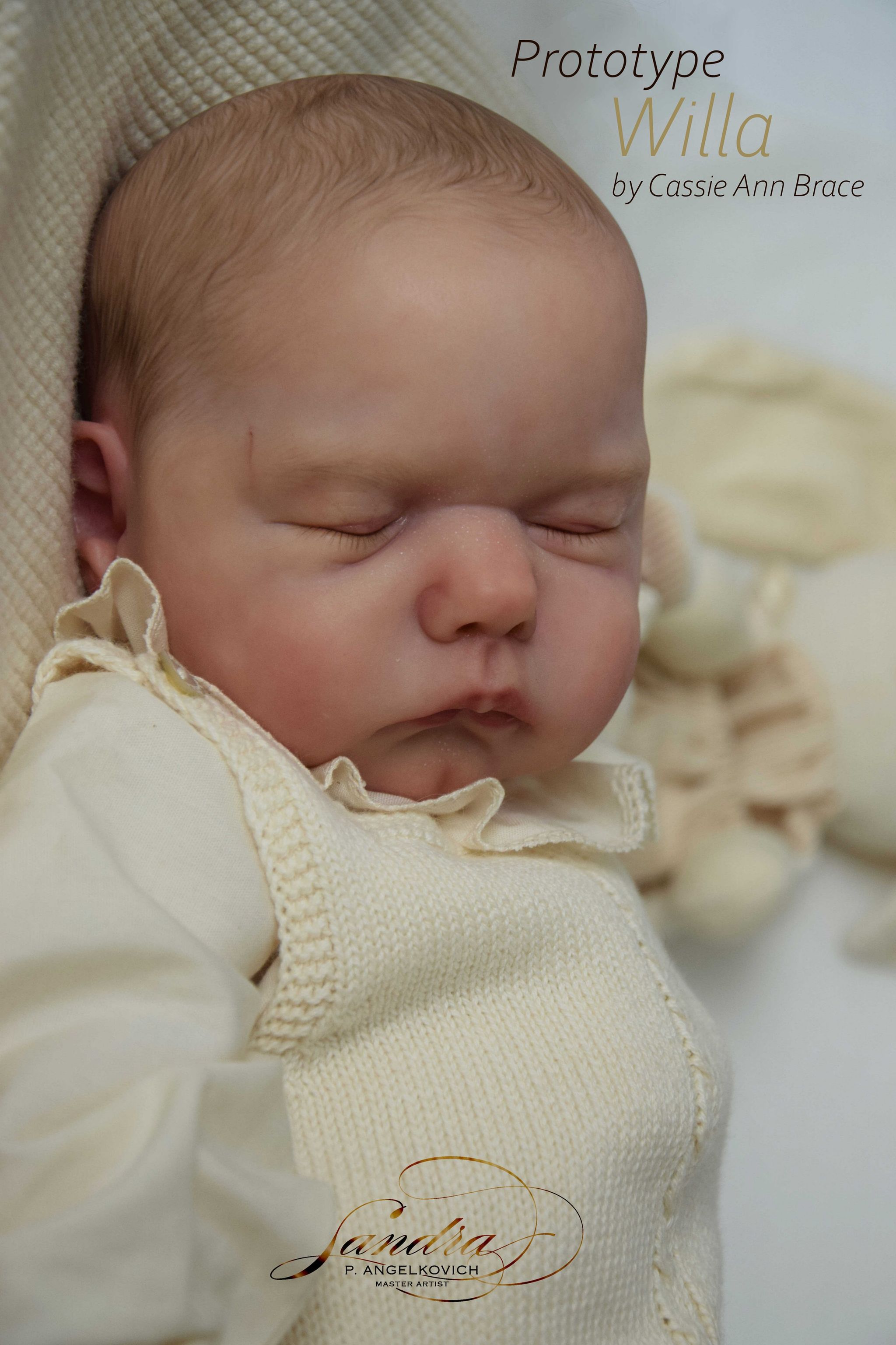 Willa original reborn doll sculpt by Cassie Ann Love — source-attributed photograph 1 of 2