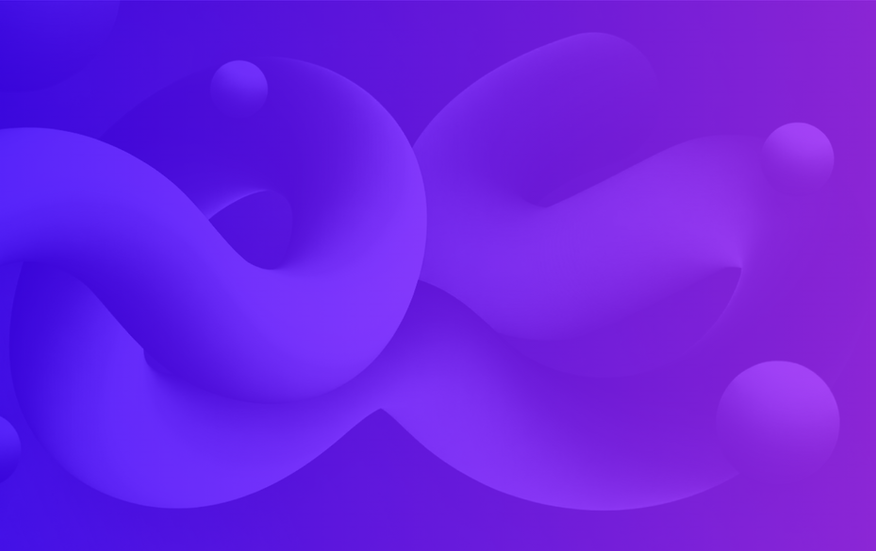 Diseño conceptual en tonos morados que simboliza transformación cultural y talento evolutivo.