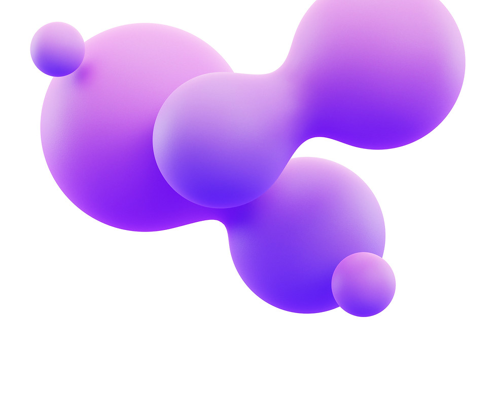 Composición gráfica en morado que representa conectividad, ecosistema y cultura organizacional en proceso.