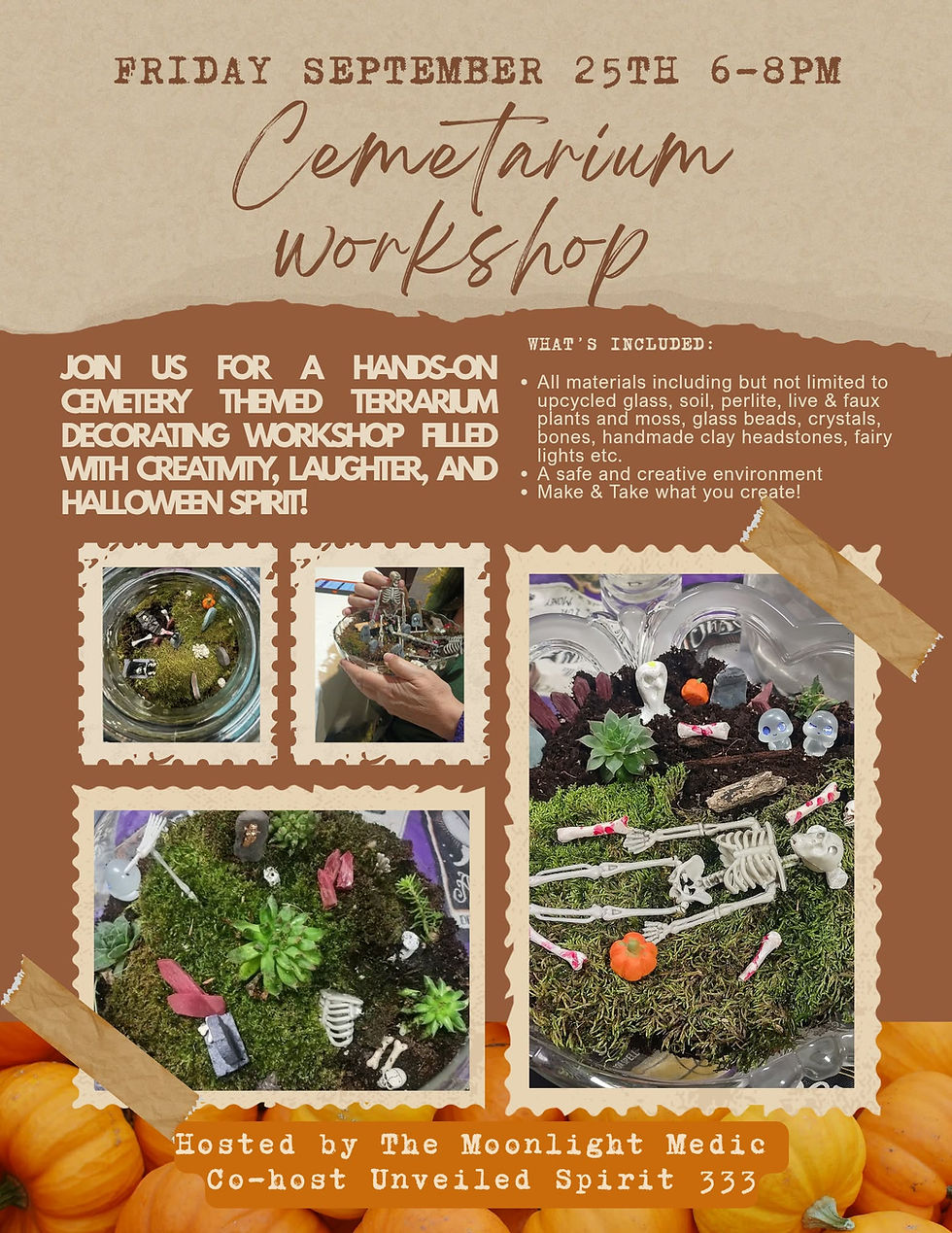 Cemetarium Workshop - presented by Moonlight Medic