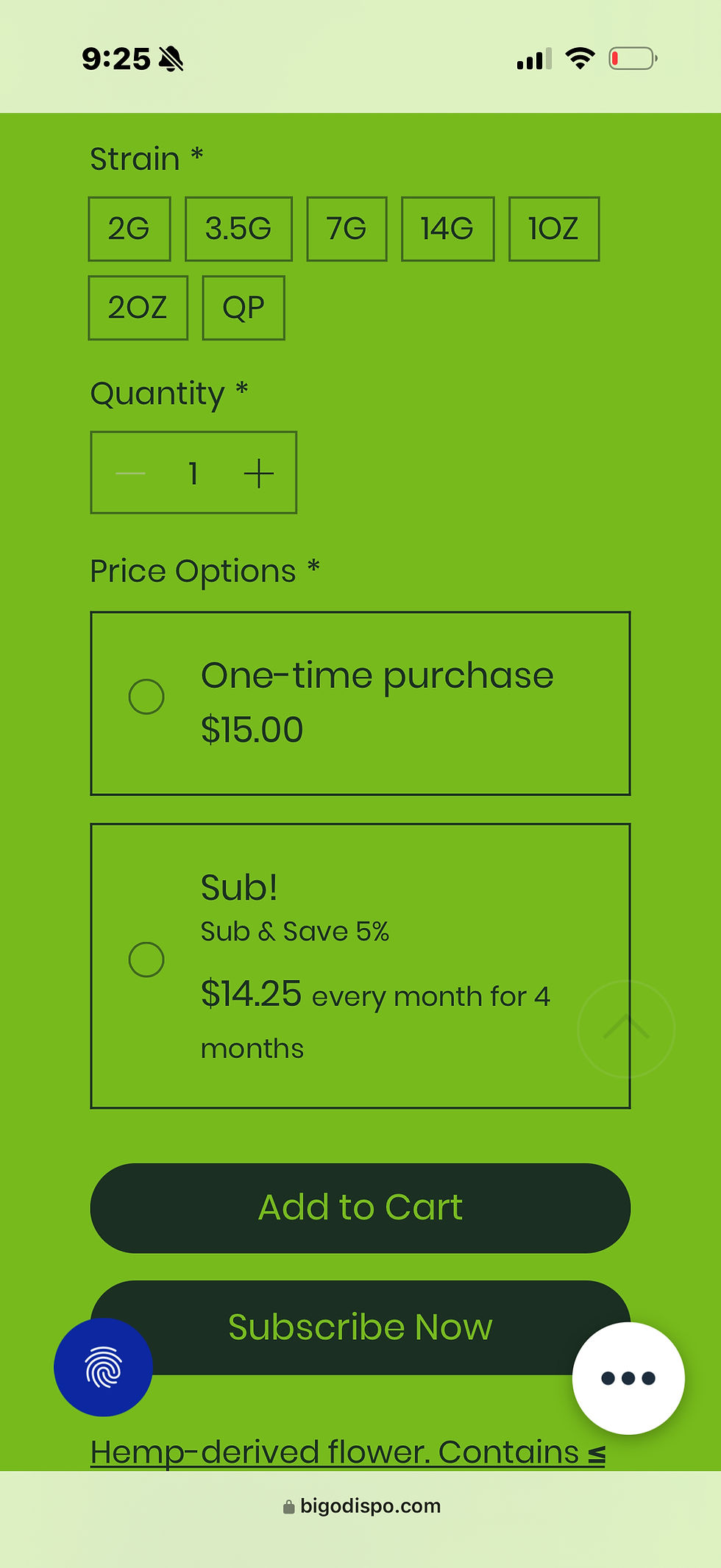 Subscribe & save mobile