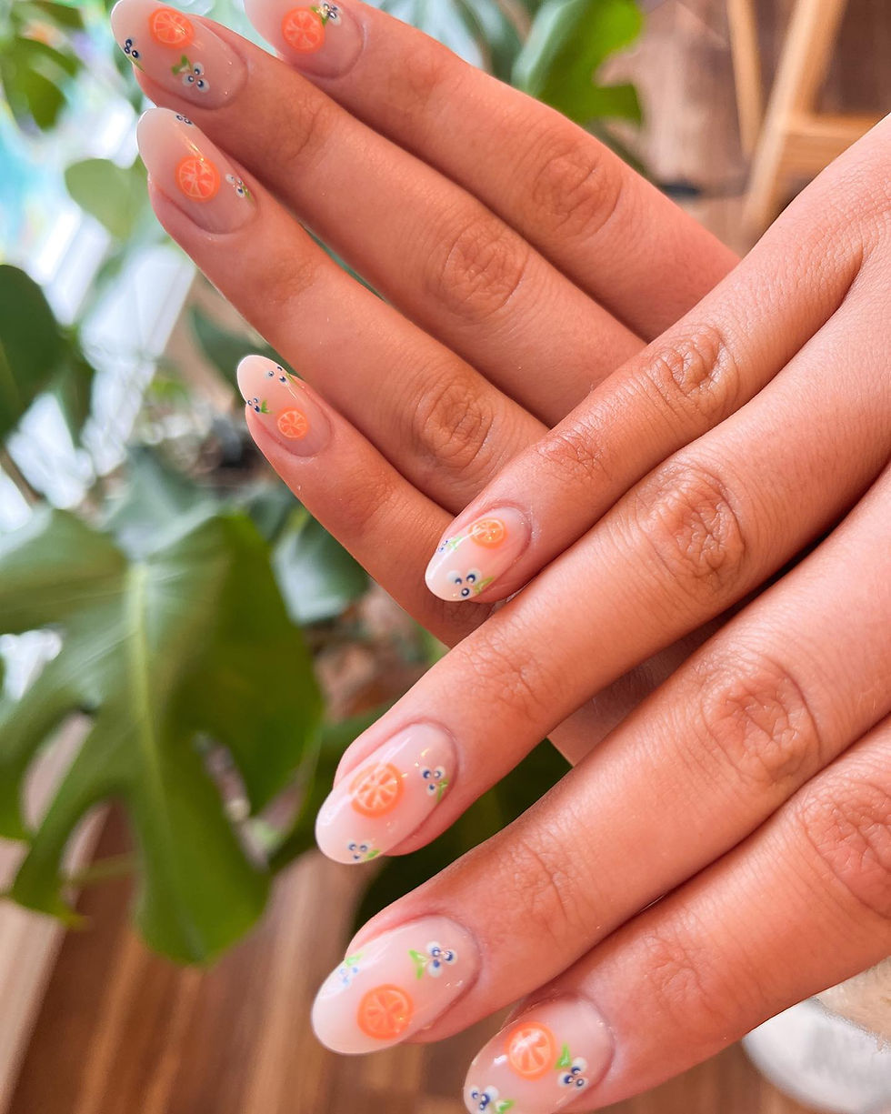 Fruits Nails 🍊🫐🍊🫐
