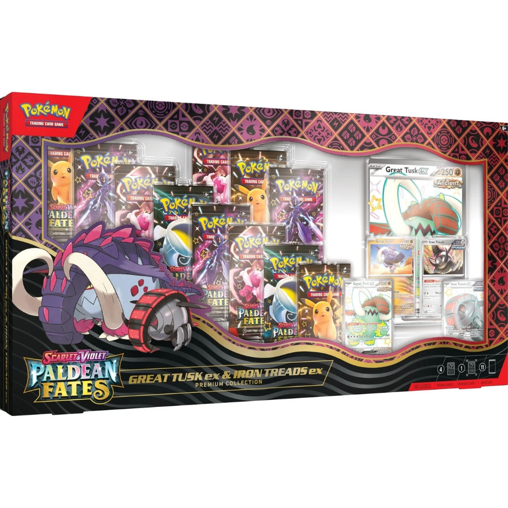 Paldean Fates Great Tusk Collection (With or Without Box)