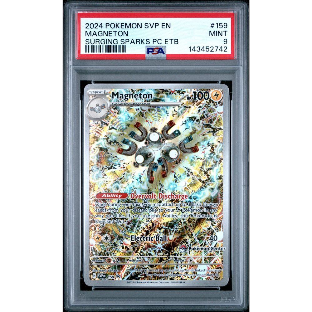 Magneton SVP 159 PSA 9 Surging Sparks Pokemon Center ETB Promo