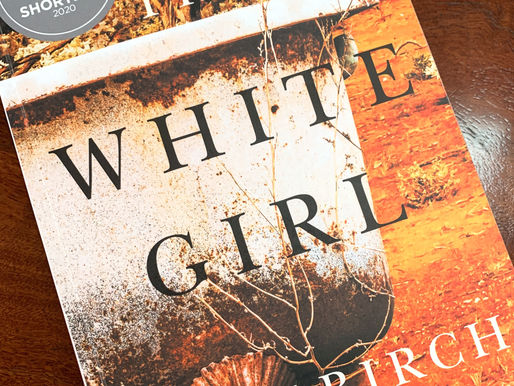 White and orange book cover of The White Girl byTony Birch
