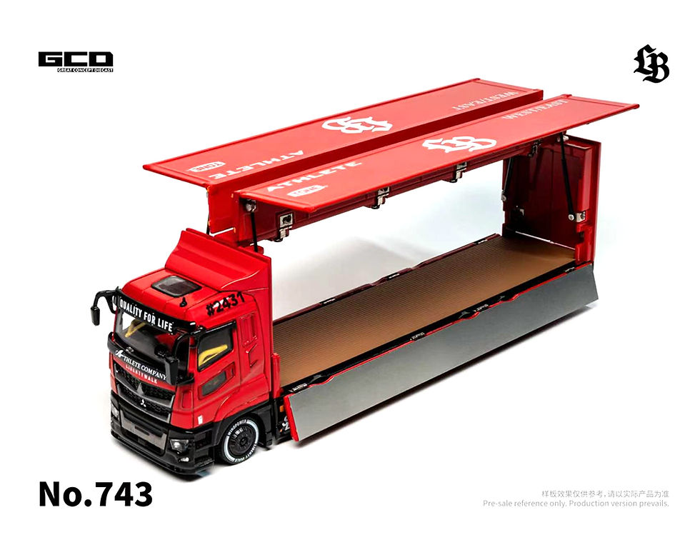 Thumbnail: (Preorder) GCD 1:64 LBWK Mitsubishi Fuso Super Great Super Silhouette -Red – Spe