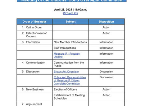 Measure P COC Meeting Agenda (04.28.25)