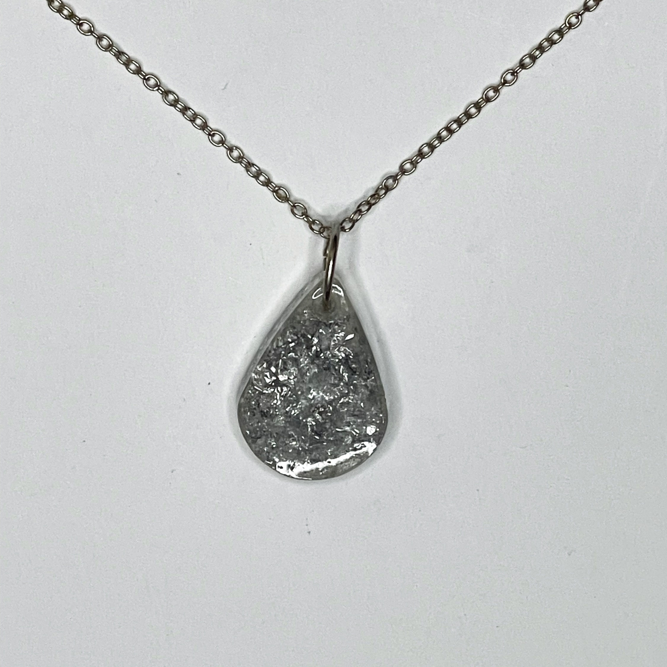 Silver Teardrop Necklace