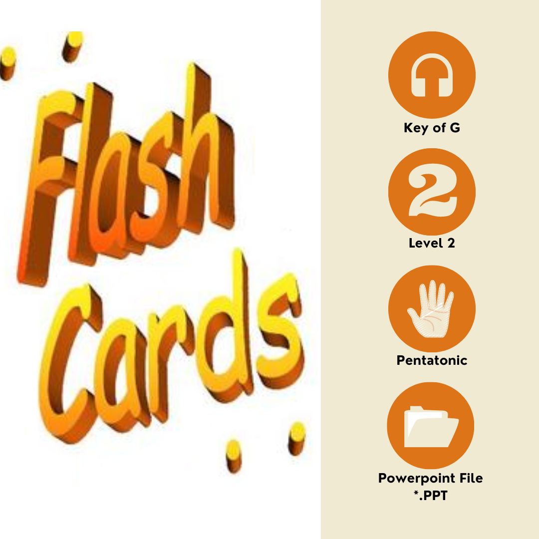 Level 2 Solfege Flashcards - Pentatonic G