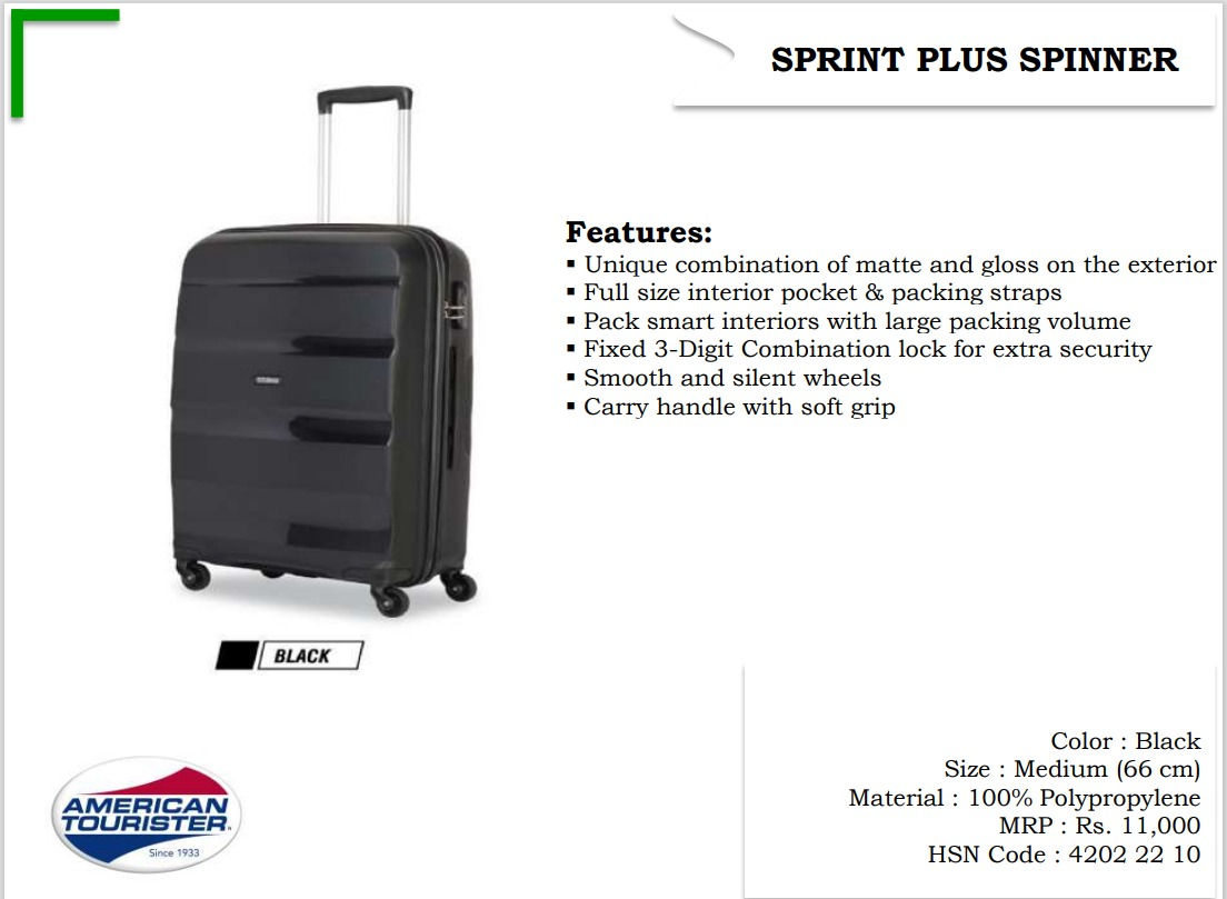 American Tourister SPRINT PLUS SPINNER 55 cm